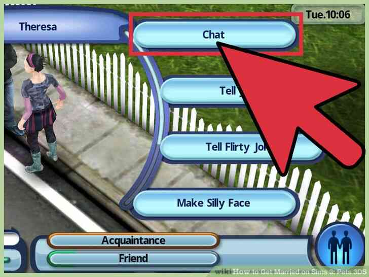 Image intitulée mariez-vous sur Sims 3_ Animaux de compagnie 3DS Étape 3